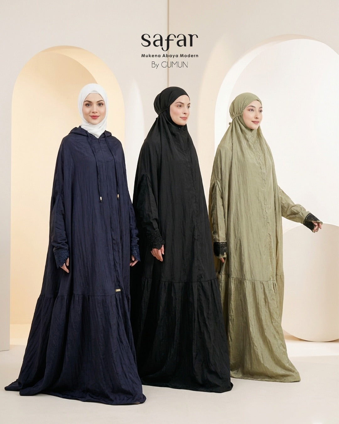 Gumun Safar - Travel Mukena , Medium to Big Size Mukena